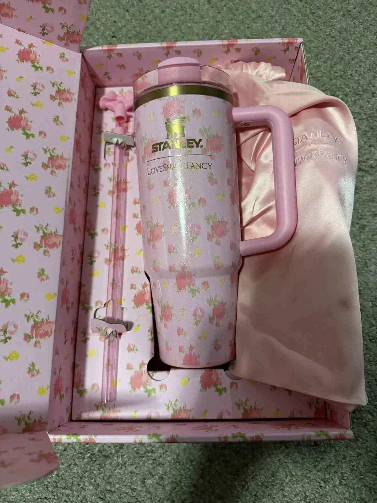 Stanley x Love Shack Fancy Ibiza Sunset 30oz Pink Quencher H2.0 Flowstate New