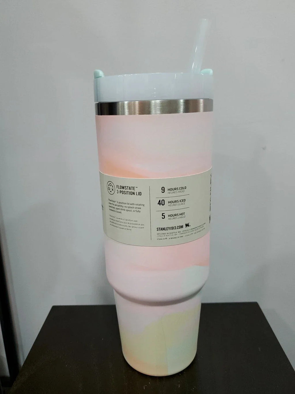 Stanley Quencher H2.0 FlowState Tumbler 30oz Pastel Multicolor Insulated Travel Mug with Handle